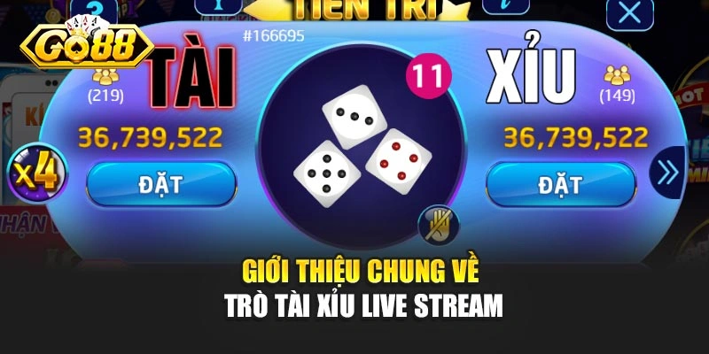Giới thiệu chung về trò Tài Xỉu Live Stream